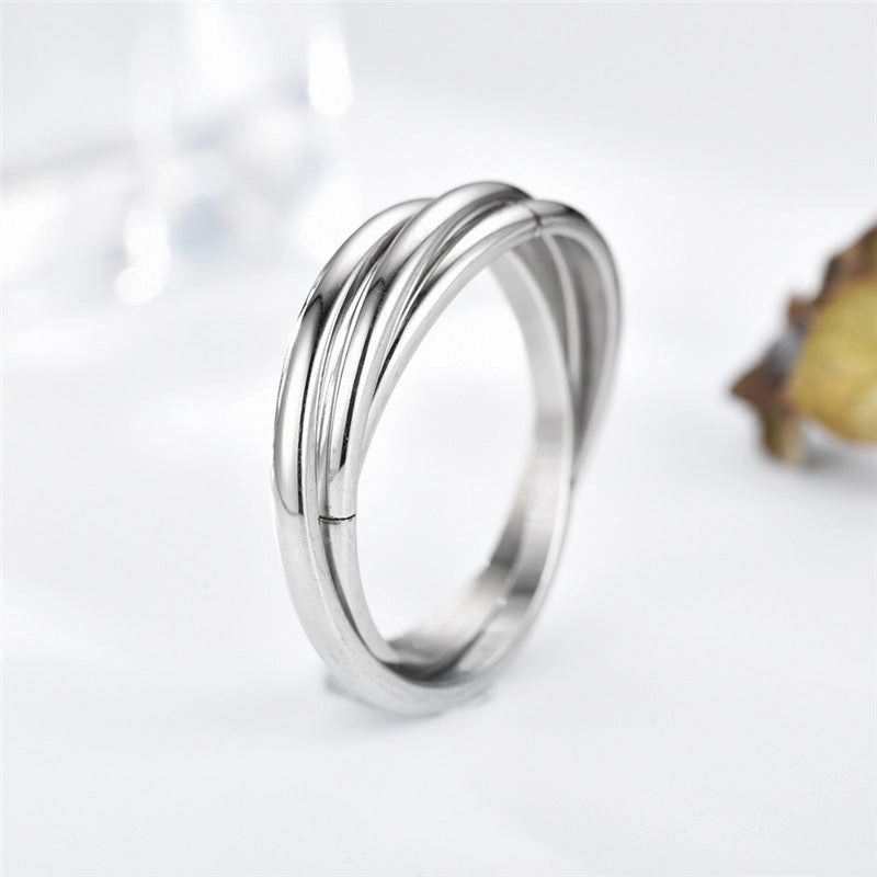 Wholesale Three Lives Three Worlds Couple Stainless Steel Rings