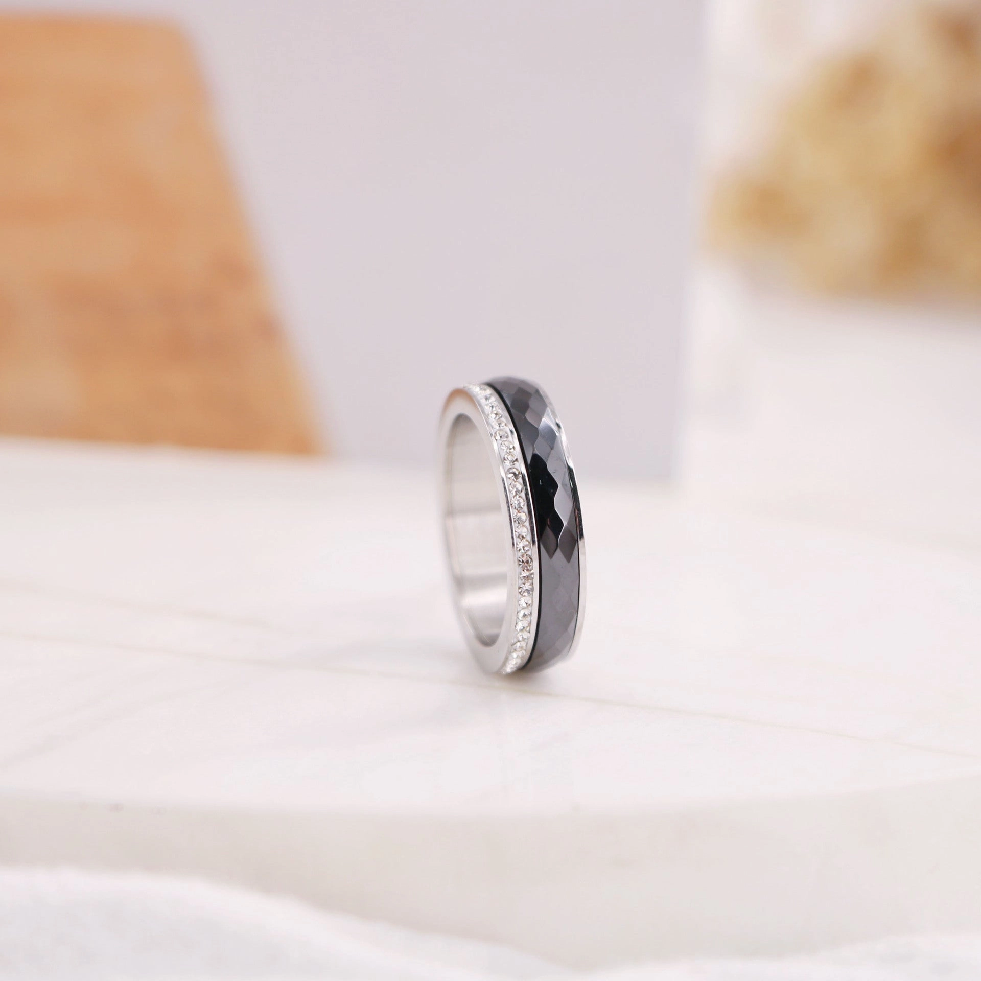 Wholesale Titanium Steel 18K Gold Devil Eye Ring