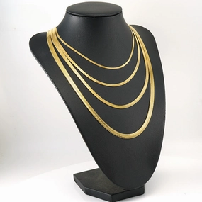 Wholesale Titanium Steel 8K Stainless Steel Blade Chain Clavicle Necklace