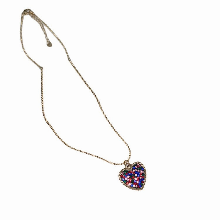 Wholesale Titanium Steel Colored Zircon Freshwater Pearl Stacked Necklaces