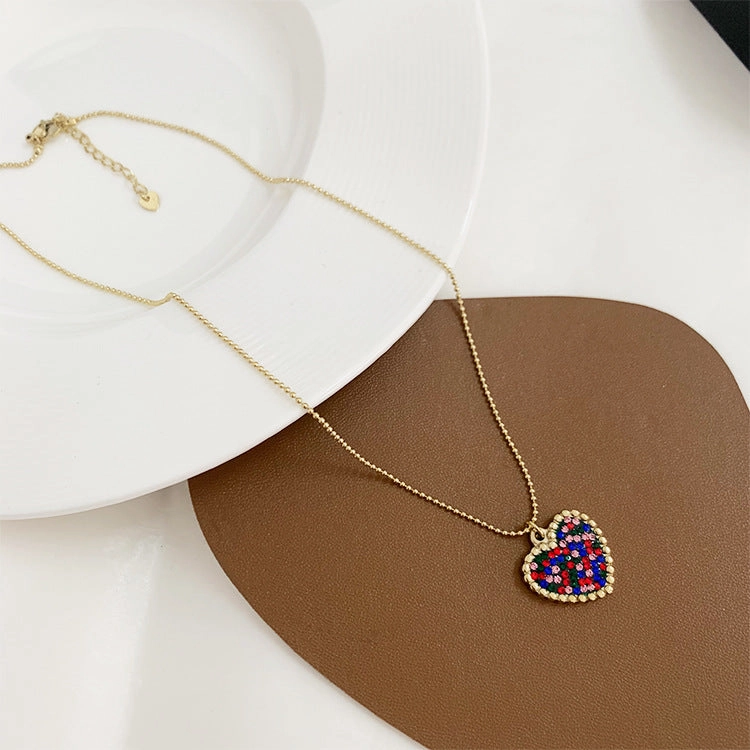 Wholesale Titanium Steel Colored Zircon Freshwater Pearl Stacked Necklaces