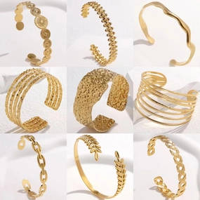 Wholesale Titanium Steel Colorfast Adjustable Stainless Steel Bracelet