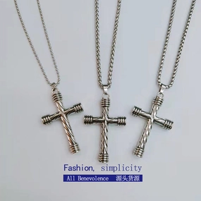 Wholesale Titanium Steel Cross Necklace