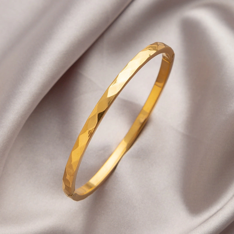 Wholesale Titanium Steel Diamond Buckle Bracelet