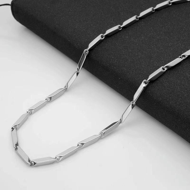 Wholesale Titanium steel diamond chain melon seed chain