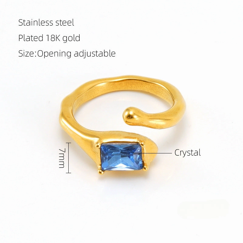 Wholesale Titanium Steel Diamond Rings