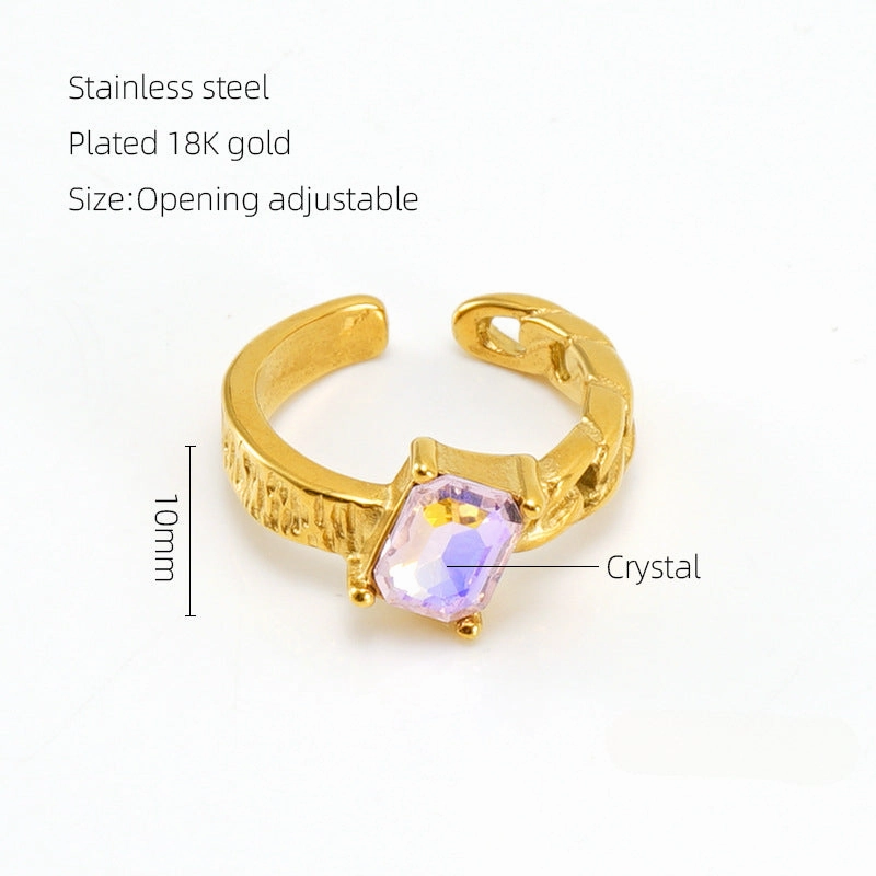 Wholesale Titanium Steel Diamond Rings