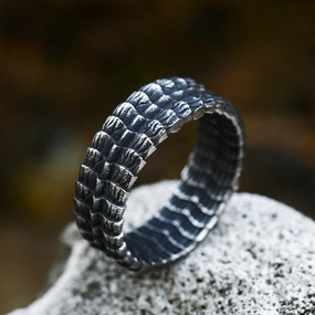 Wholesale Titanium Steel Dragon Scale Rings