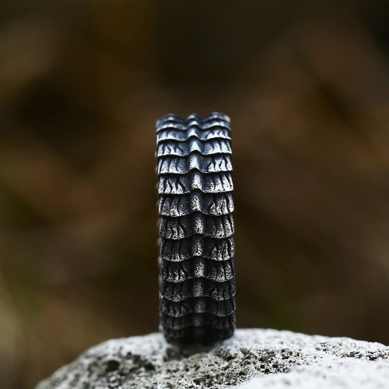 Wholesale Titanium Steel Dragon Scale Rings
