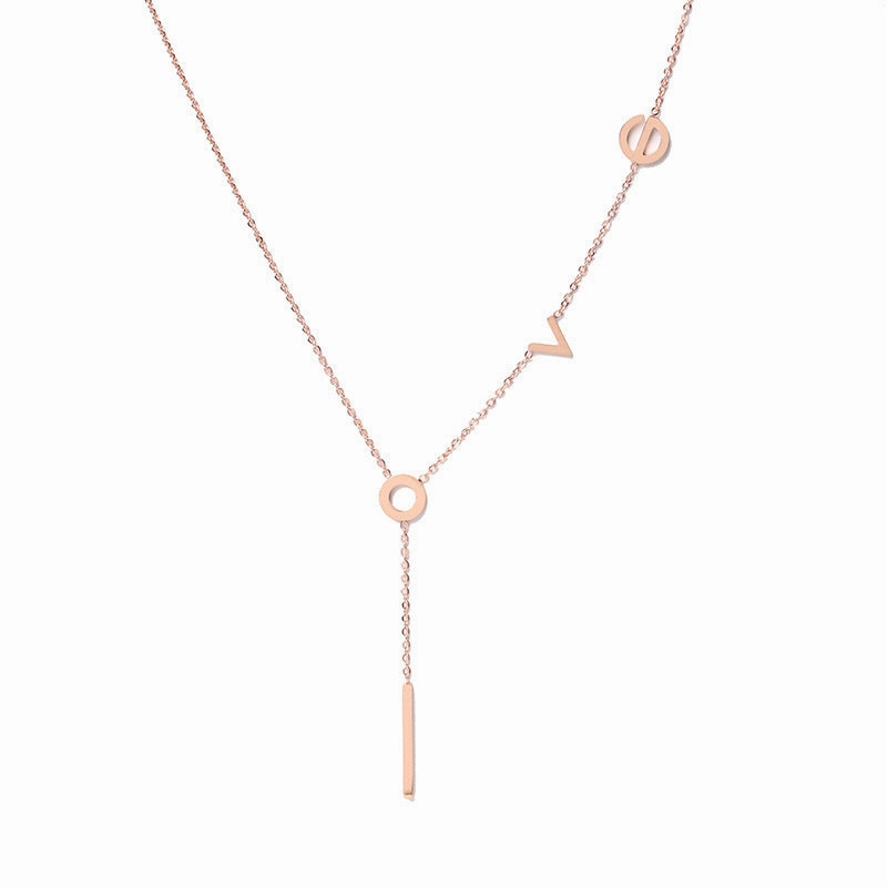 Wholesale Titanium Steel Fast Color White Necklaces