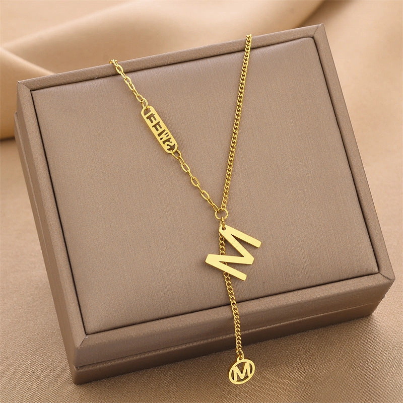 Wholesale Titanium Steel Fast Color White Necklaces