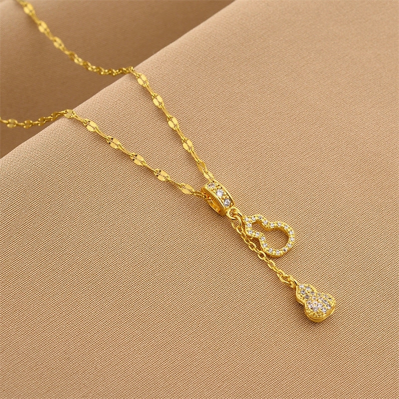 Wholesale Titanium Steel Fast Color White Necklaces