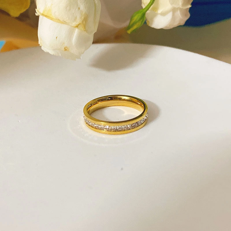 Wholesale Titanium Steel Gold Ring