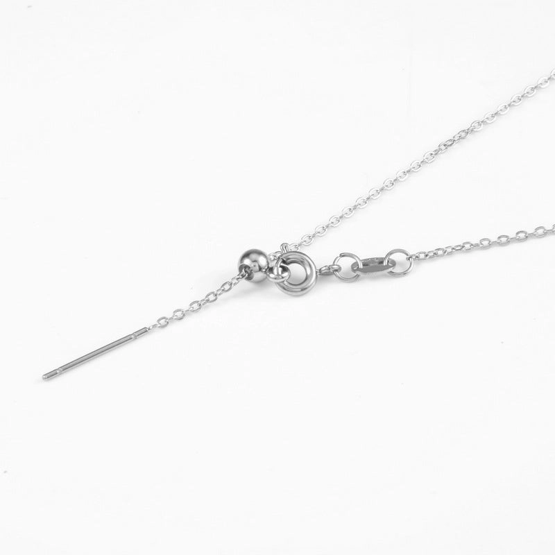 Wholesale Titanium Steel Needle Type DIY With Chain Beaded Stainless Steel Universal Adjusting Chain Necklaces