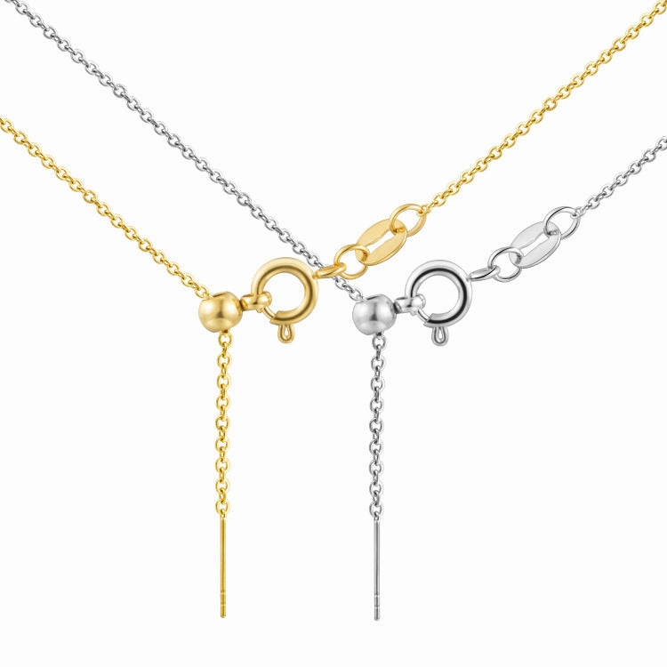 Wholesale Titanium Steel Needle Type DIY With Chain Beaded Stainless Steel Universal Adjusting Chain Necklaces