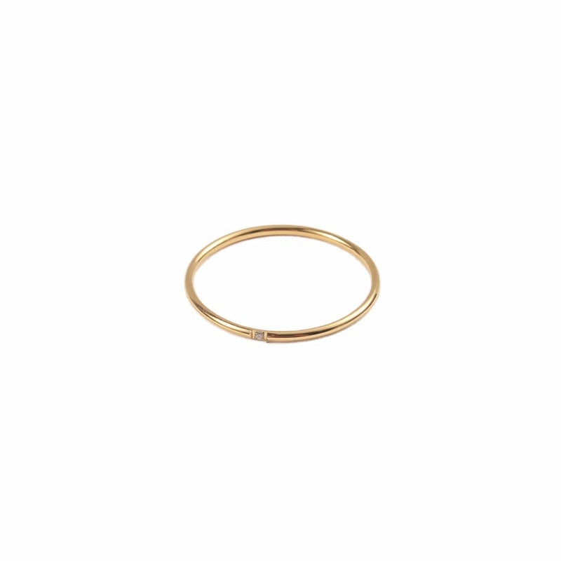 Wholesale Titanium Steel Plated 18K Gold Ring