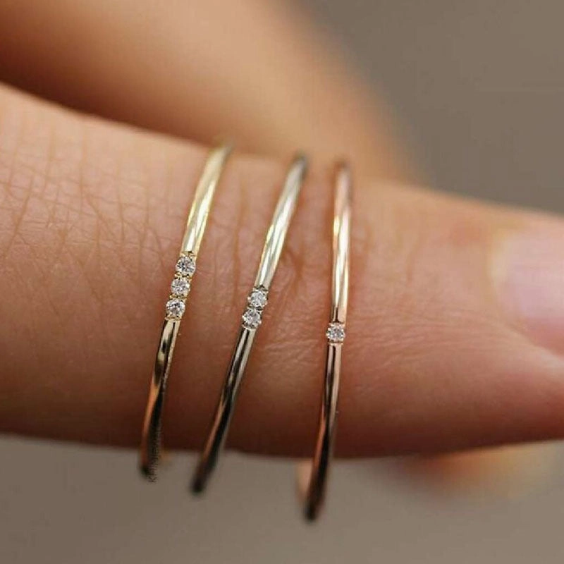 Wholesale Titanium Steel Plated 18K Gold Ring