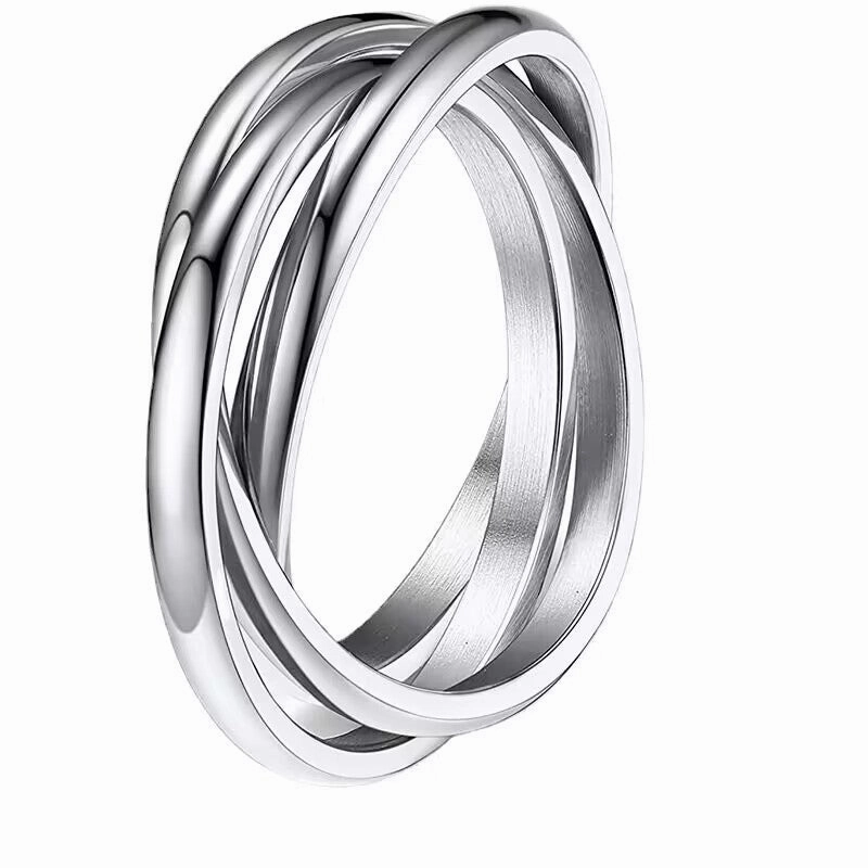 Wholesale Titanium Steel Three Ring