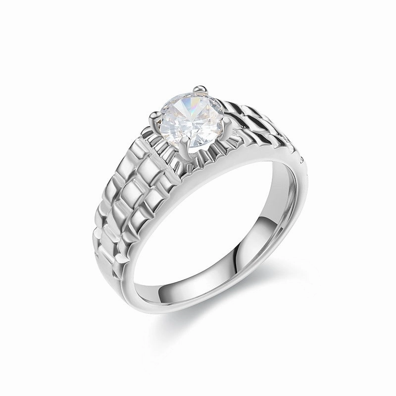 Wholesale Titanium Steel Zircon Ring