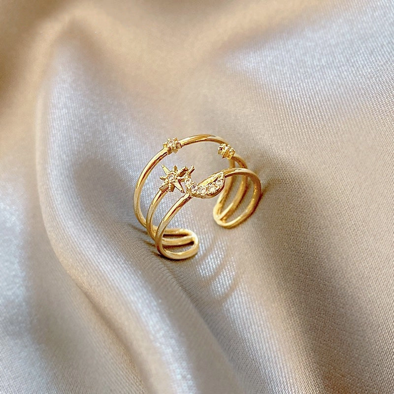 Wholesale Town Store Treasure Pearl Zircon Copper Ring