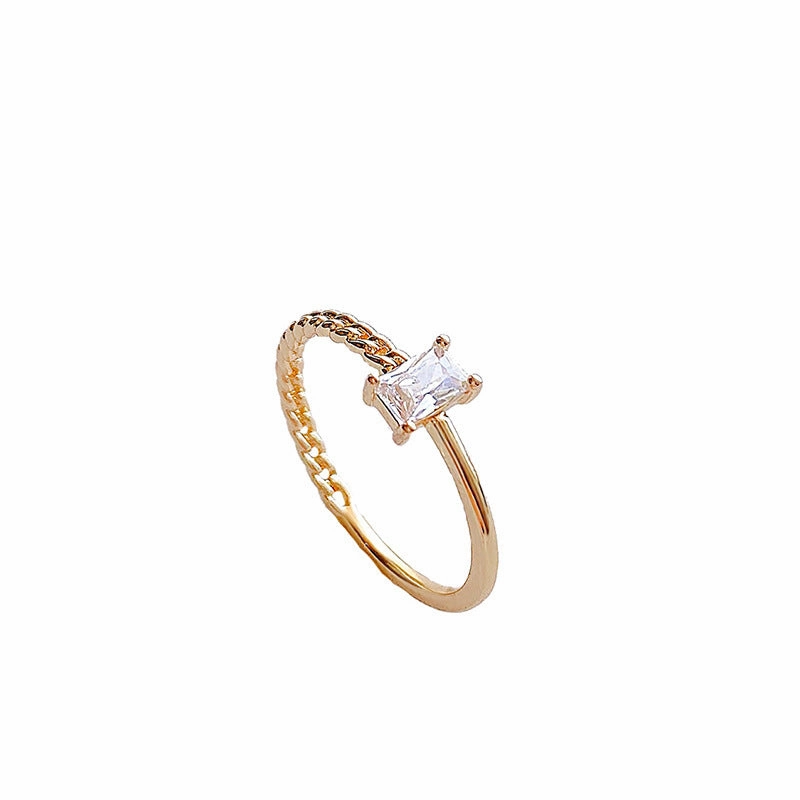 Wholesale Town Store Treasure Pearl Zircon Copper Ring