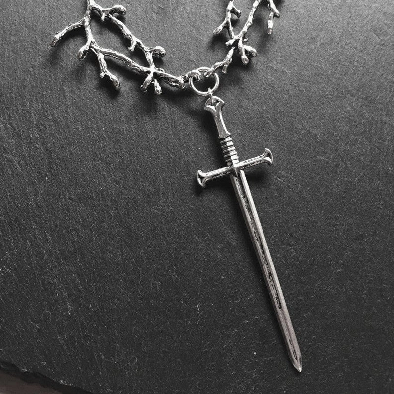 Wholesale Tree Branches Cross Links Pendants Alloy Necklaces