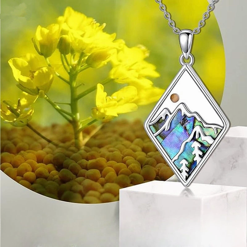 Wholesale  Trendy Minimalist Faith Geometric Stainless Steel Pendant Necklaces
