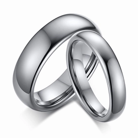 Wholesale Tungsten Steel Smooth Plain Circle Ring