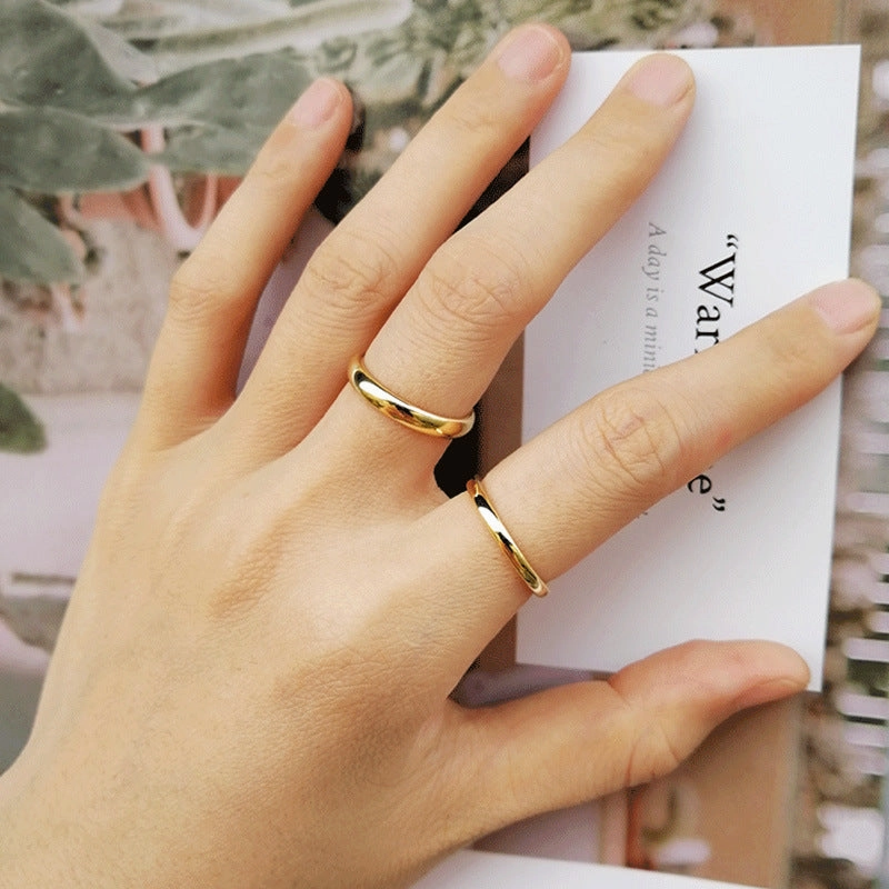 Wholesale Tungsten Steel Smooth Plain Circle Ring