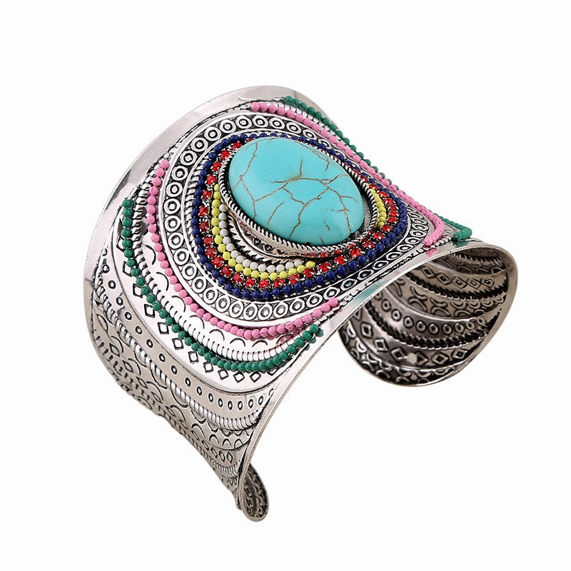 Wholesale Turquoise Boho Alloy Bracelet