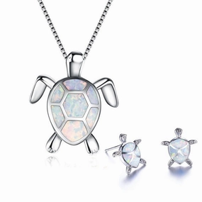 Wholesale Turtle Alloy Necklaces Jewelry Set