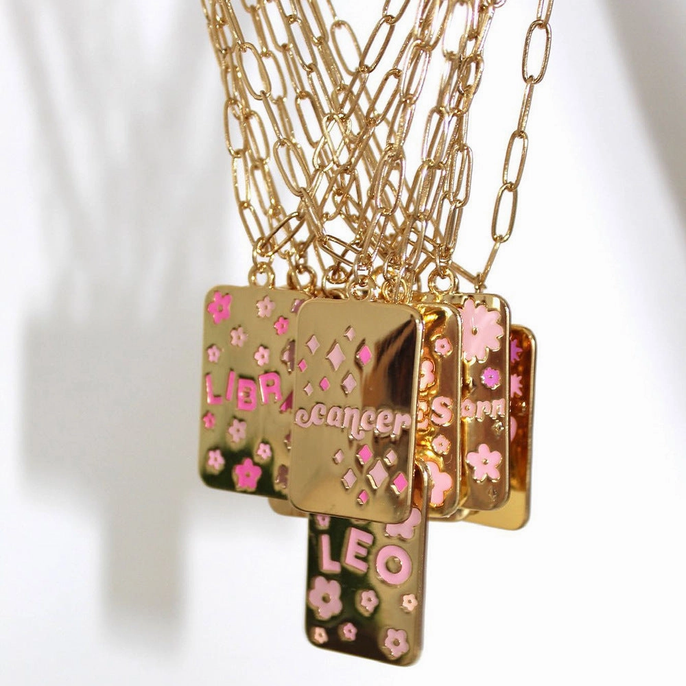 Wholesale Twelve Constellations Stainless Steel Necklace