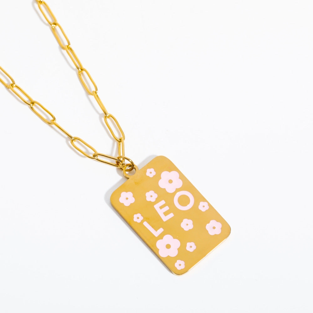 Wholesale Twelve Constellations Stainless Steel Necklace