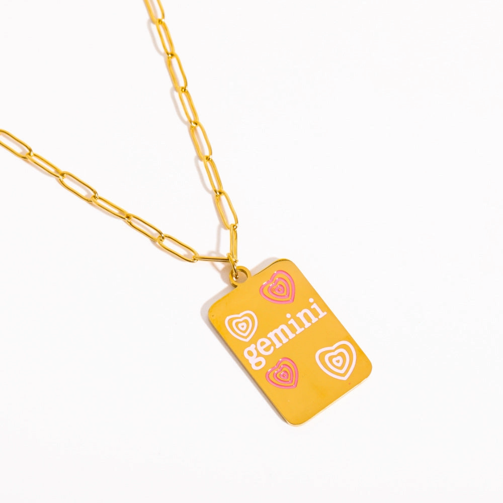 Wholesale Twelve Constellations Stainless Steel Necklace