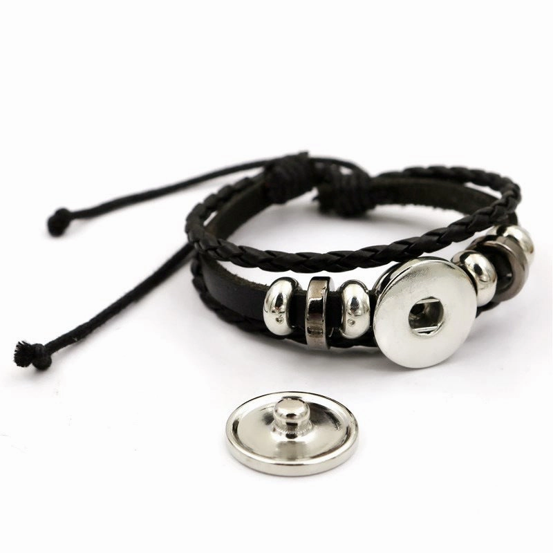 Wholesale Twelve Horoscope Time Stone Leather Woven Beaded Bracelet
