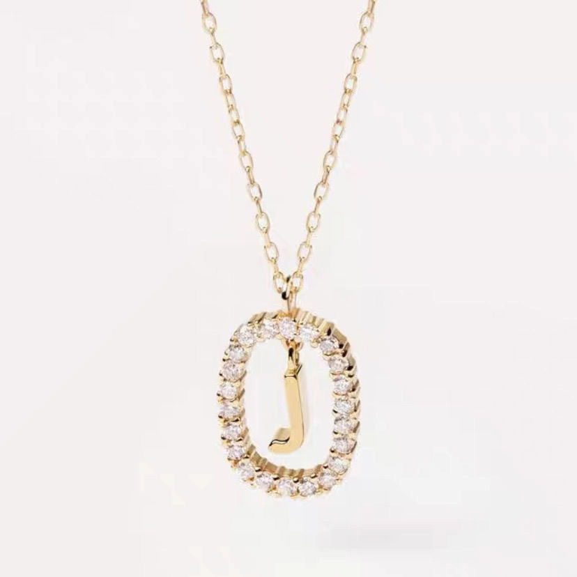 Wholesale Twenty Six Alphabet Pendants Copper Necklaces