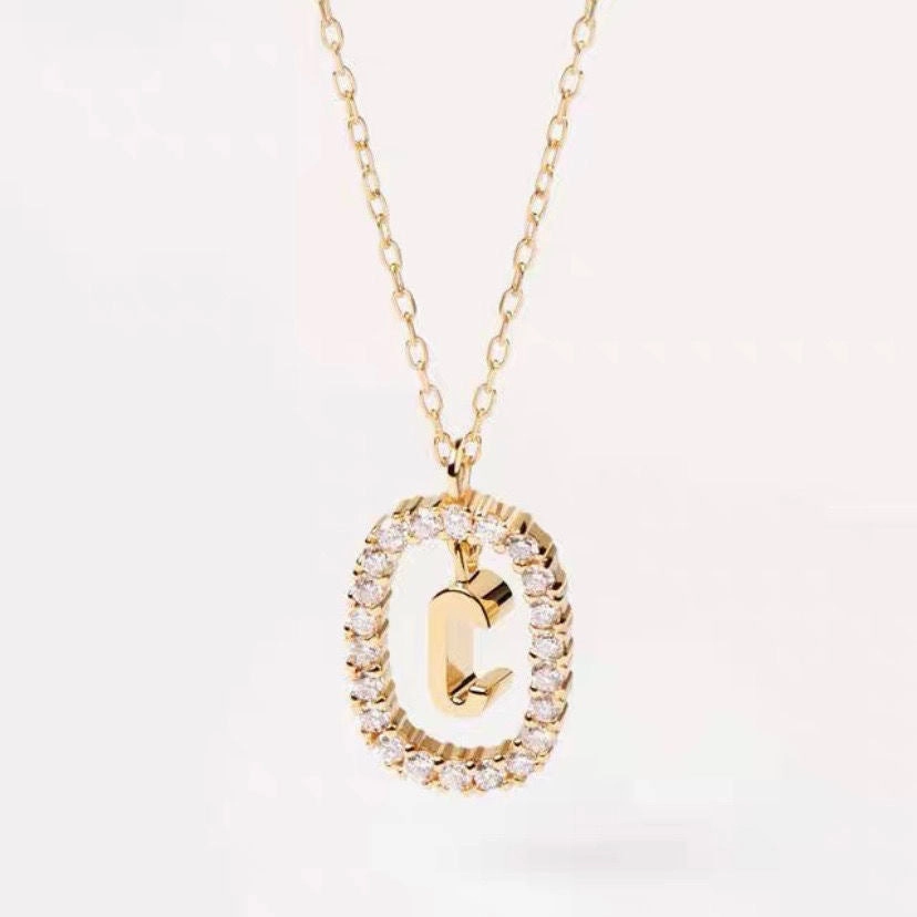 Wholesale Twenty Six Alphabet Pendants Copper Necklaces