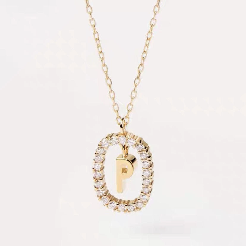 Wholesale Twenty Six Alphabet Pendants Copper Necklaces
