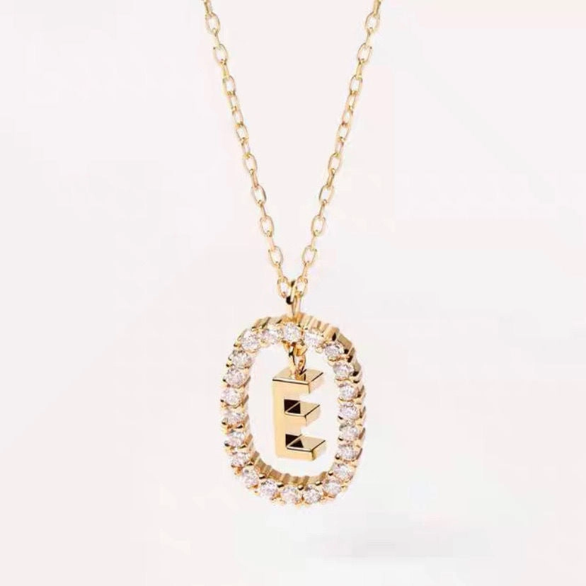 Wholesale Twenty Six Alphabet Pendants Copper Necklaces