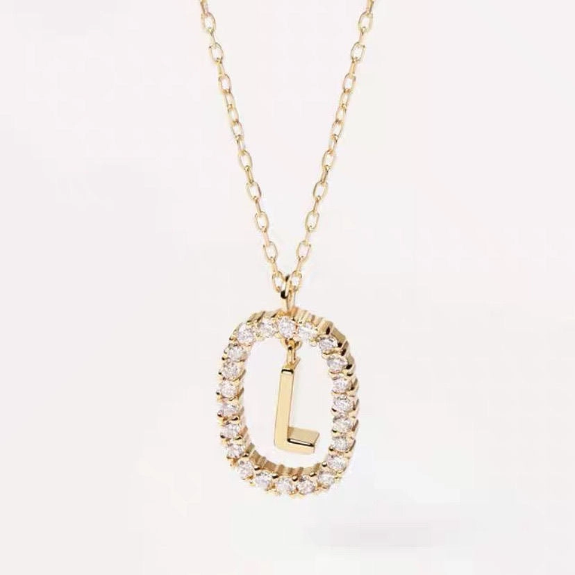 Wholesale Twenty Six Alphabet Pendants Copper Necklaces