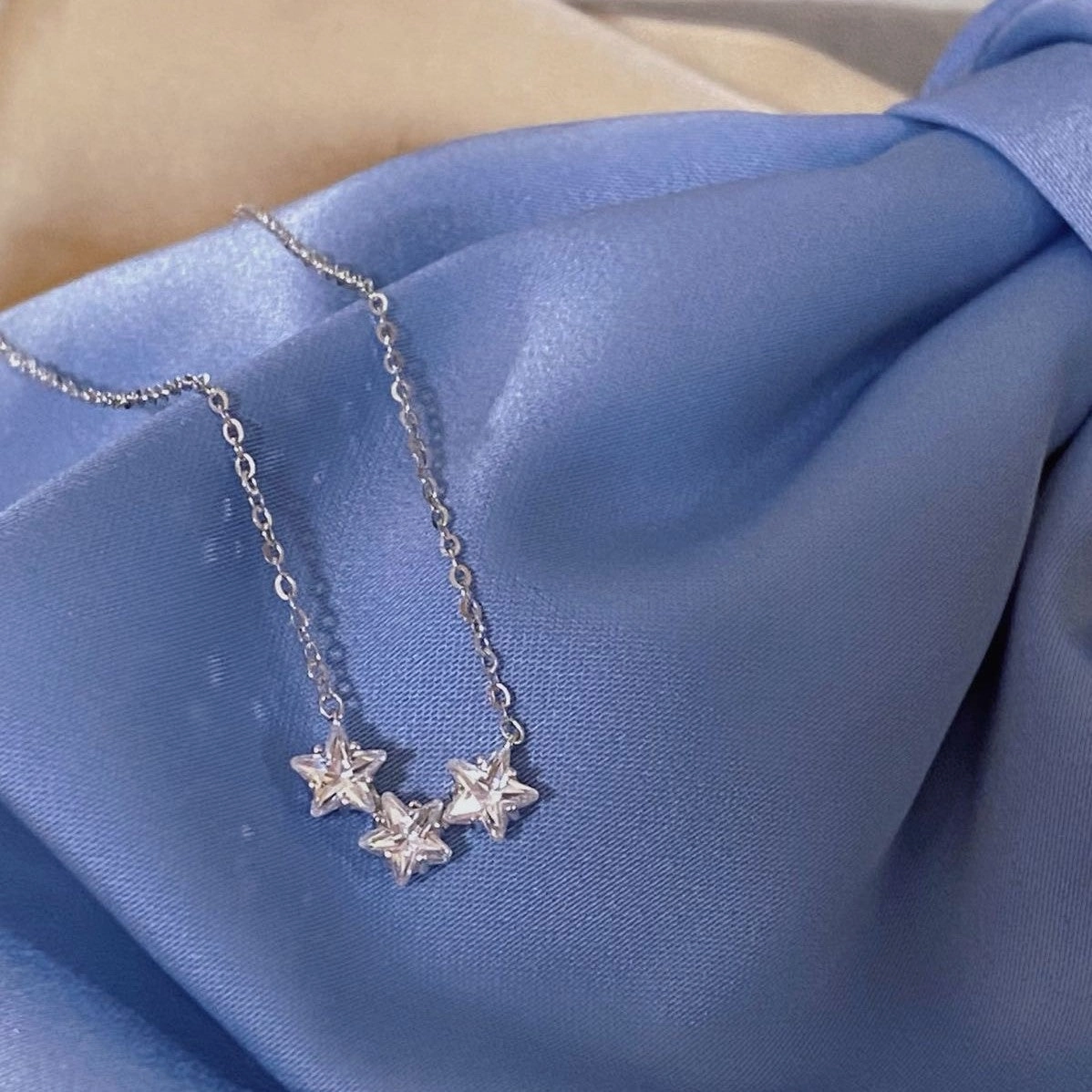 Wholesale Twinkle Star Copper Necklaces