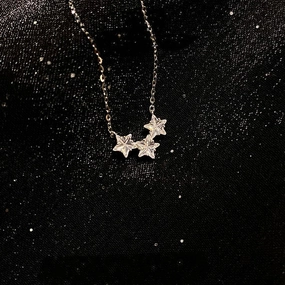 Wholesale Twinkle Star Copper Necklaces
