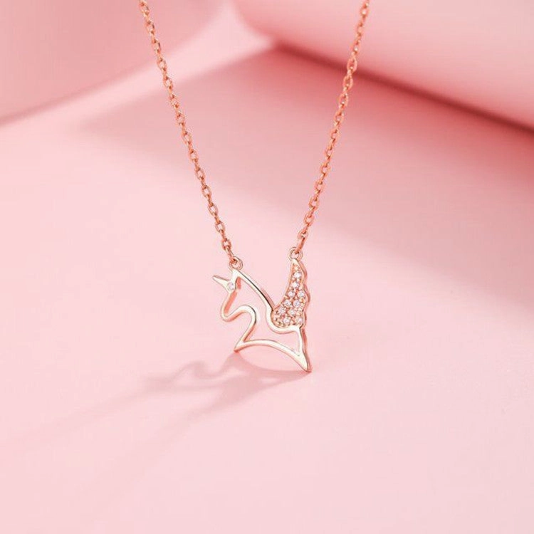 Wholesale Unicorn Diamond Alloy Necklaces
