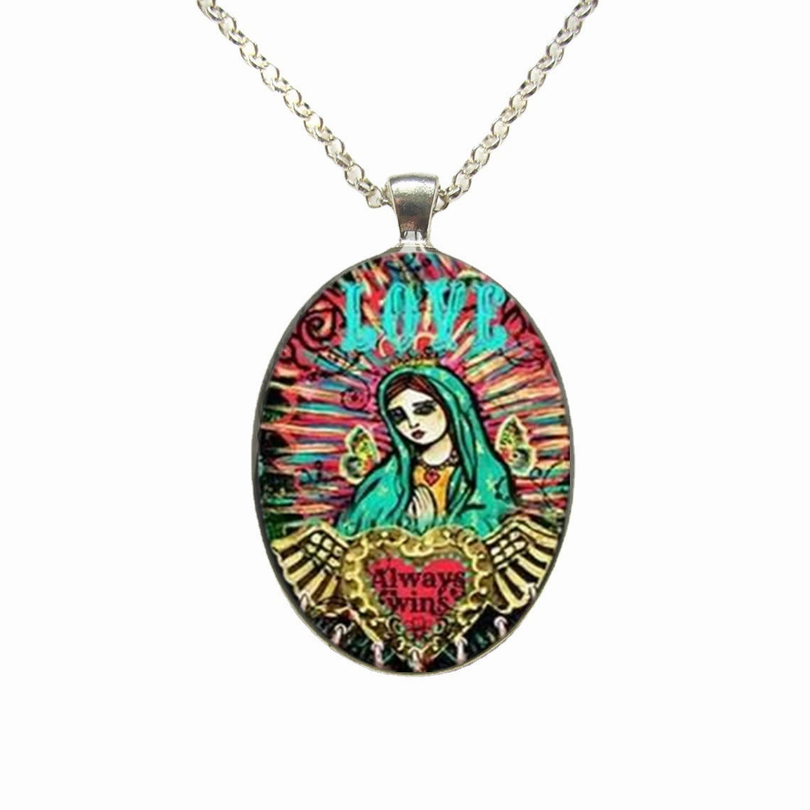 Wholesale Unique Glass Pendants Metal Necklaces