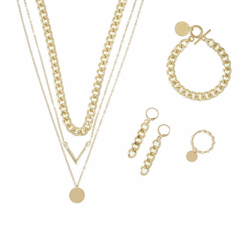 Wholesale V-shaped Aluminum Necklace