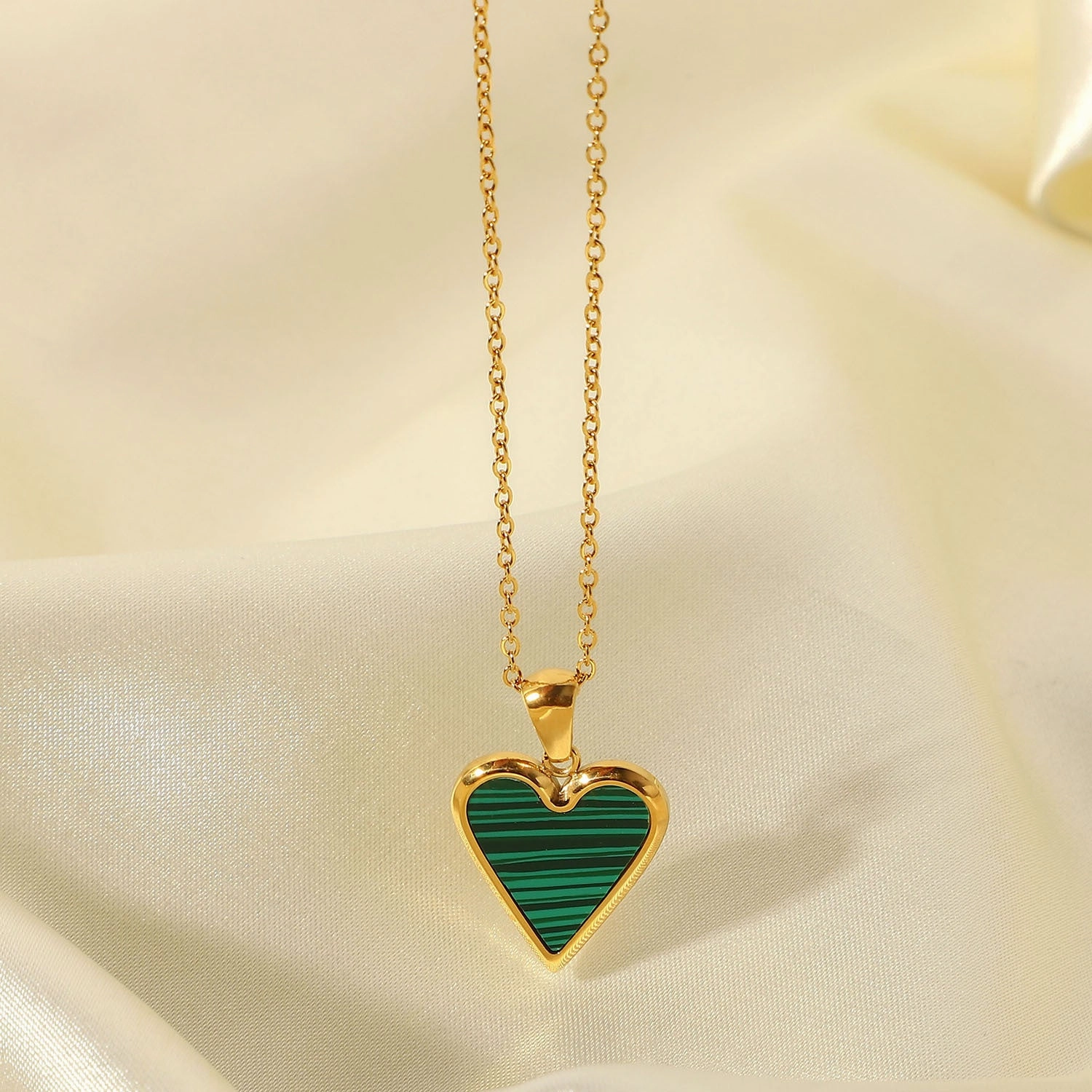 Wholesale Valentine's Day 18K Gold Love Titanium Steel Necklace
