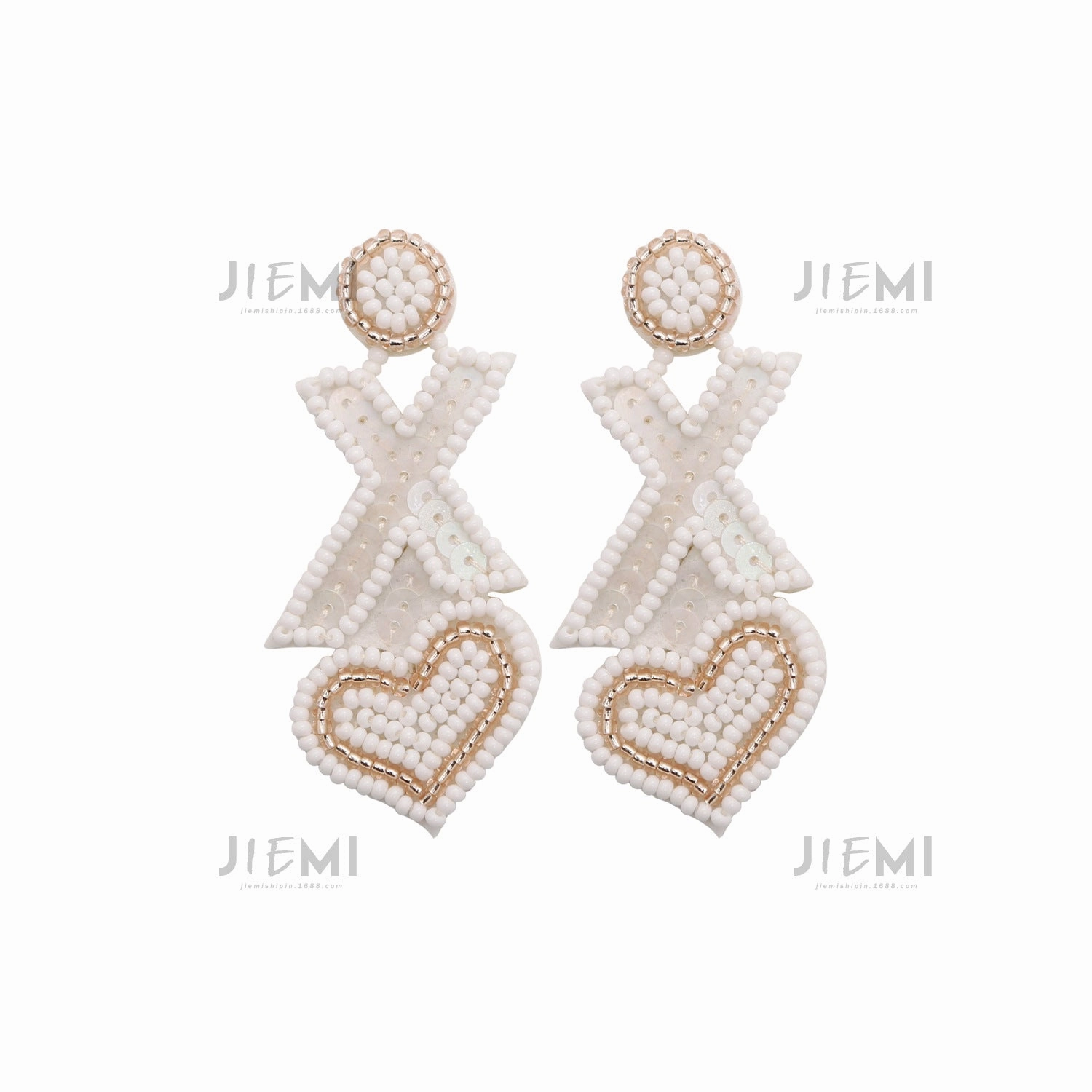 Wholesale Valentine's Day Letter XOXO Love Rice Ball Earrings