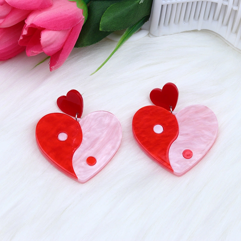 Wholesale Valentine's Day Love Acrylic Earrings