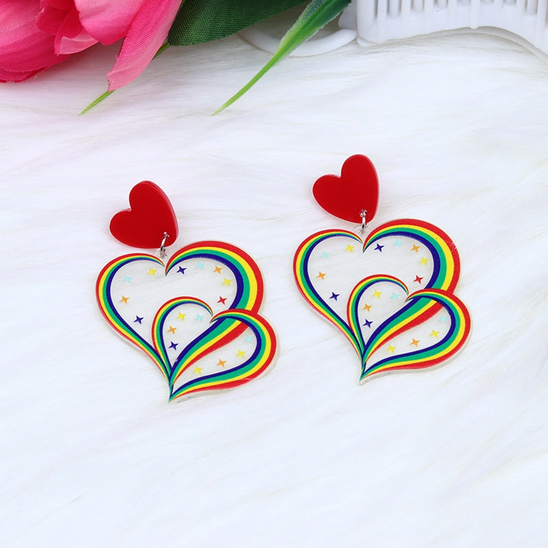 Wholesale Valentine's Day Love Acrylic Earrings