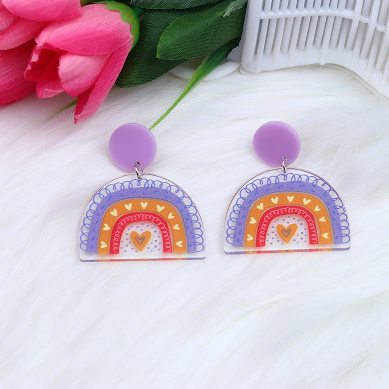Wholesale Valentine's Day Love Acrylic Earrings